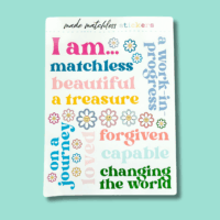 Sticker Sheet - "I Am Statements"
